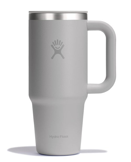 Hydro Flask Coffee Travel Tumbler Mug – Insulated Stainless Steel, Leak Resistant Hot & Iced Coffee Cup 24 Oz Birch Gray