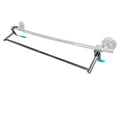 Bathroom Towel Rack Extender, The Magic Bar, Doubles Your Towel Space Fits Almost Any Towel Bar or Shower Walls, No Tools Required, Expands from 14.5 to 25.5 Inches, Chrome
