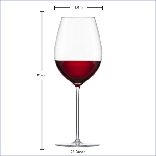 ZWIESEL GLAS Enoteca Rioja Red Wine Glass (Set of 2), Hand Blown Crystal Glasses for Red Wine, 23 Ounce