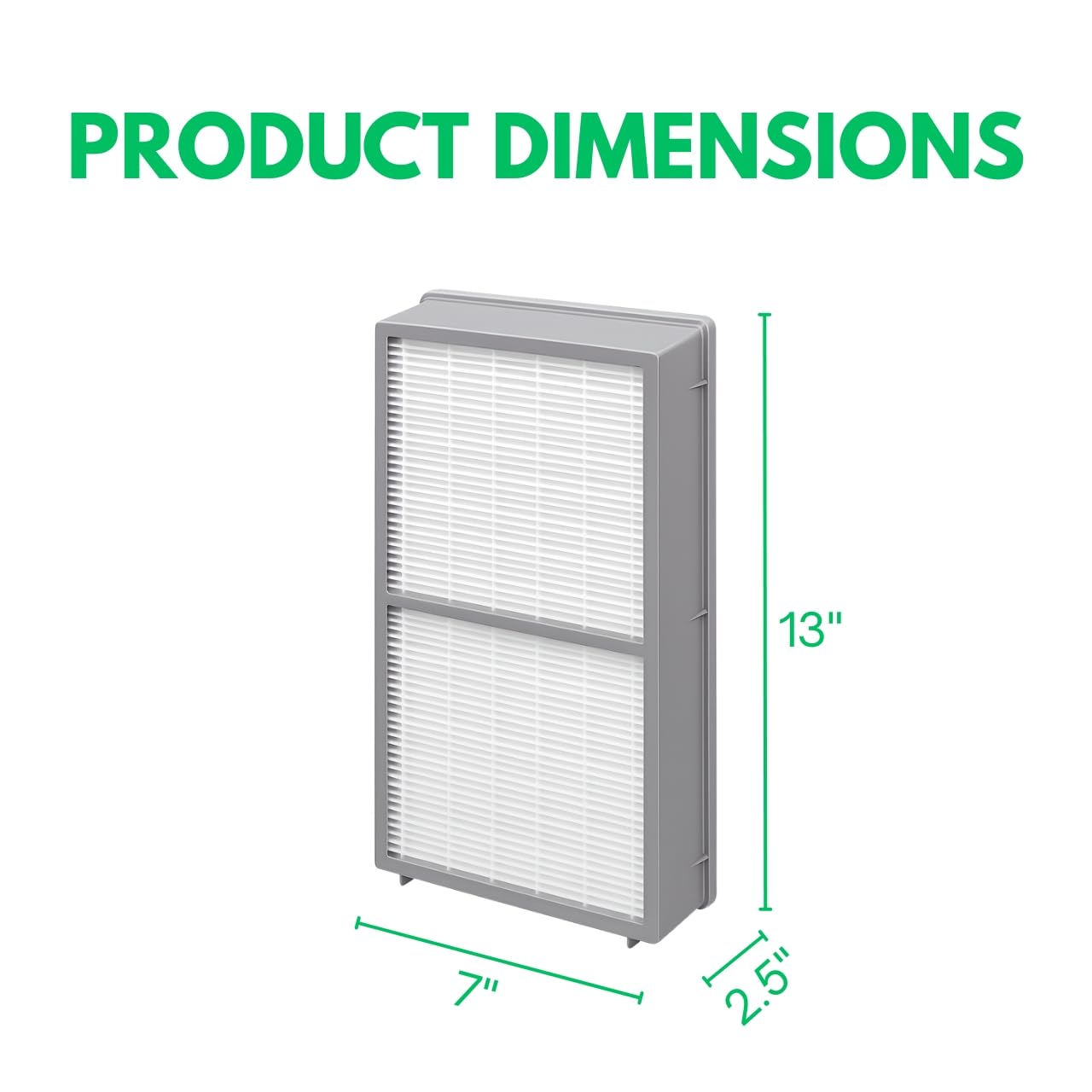 Nispira 30962 Premium HEPA Filter Replacement Compatible with Hunter Air Purifier Model 30729, 30713, 30730, 30763, 36730. 1 Filter