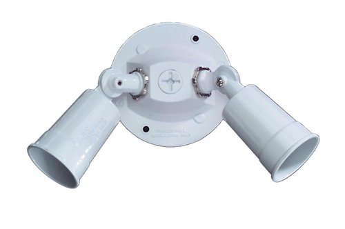 Craftmade PH-2W Outdoor PAR Holder, 2-Light 300 Total Watts, White