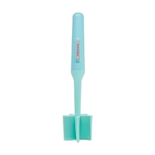 Farberware Heat Resistant Nylon Meat and Potato Masher, Safe for Non-Stick Cookware, Aqua Sky