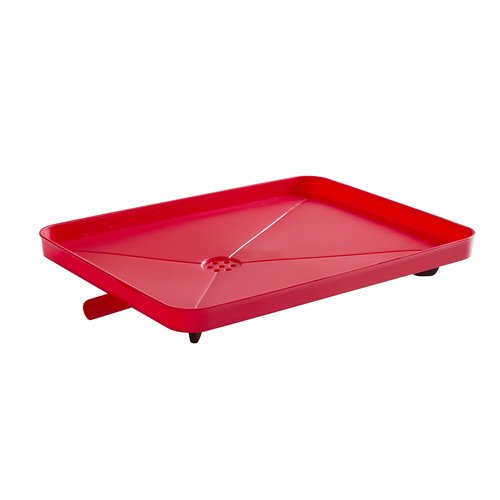 Dish Drying Rack 3 Piece Dish Drainer with Drainboard Set for Kitchen Counter ✅– Dish Rack with Removable Utensil Holder & Swivel Spout for Countertop ✅– DishRack for Plates, Cups & Organization, Red