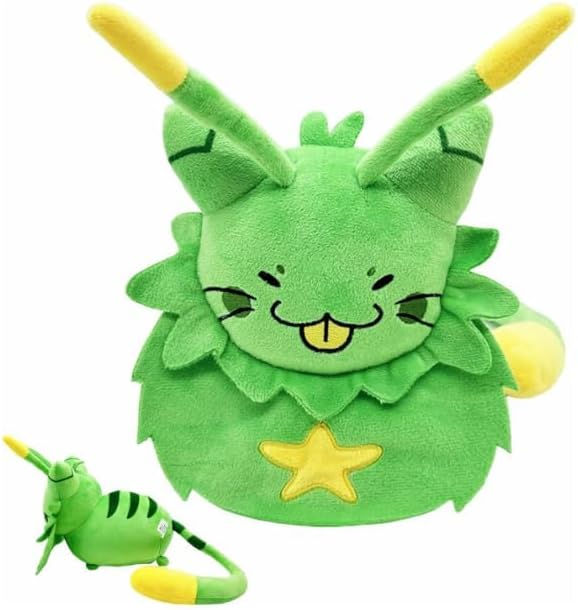Regine Switzerland Gnarpy Plush Toy - Adorable Alien Cat Doll Gift for Fans | Soft Green Design