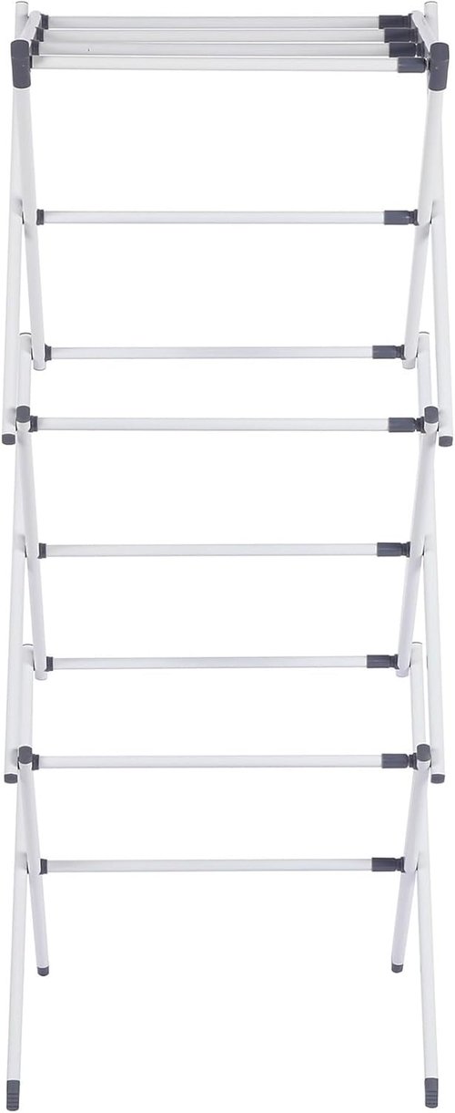 Maomo Metal Drying Rack - Tool-Free Installation, Space-Saving Telescoping Design | 16.93-29.92 Inches Wide, White