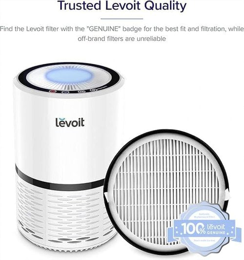 LEVOIT LV-H132 Air Purifier Filter - High-Efficiency Activated Carbon for Smoke & Odor Removal | 1 Pack