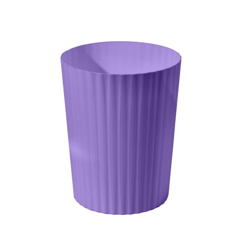 Eurysman Small Platic 2 Gallon Trash Can - Compact Wastebin for Bathroom, Kitchen, Office, Home Use - Purple