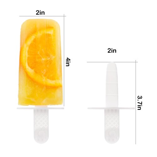 10 PCS Reusable Ice Pop Sticks – Compatible with 10-Cavity Miaowoof Popsicle Molds, Plastic Sticks for Homemade Popsicles, Food-Grade & BPA-Free
