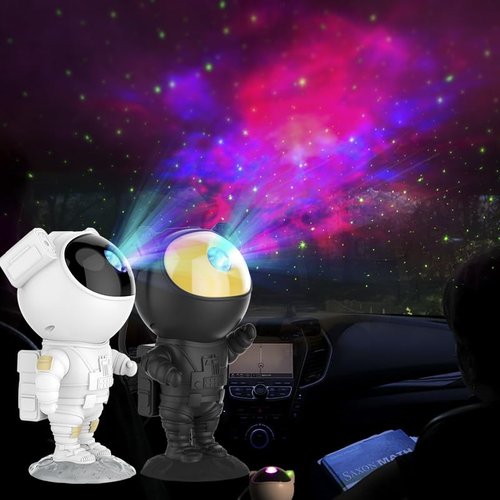SFOUR Astronaut Galaxy Projector Night Light，Lights for Bedroom,Kids Room Decor Aesthetic, Adjustable Head Angle,Gift for Kids Adults Home Party Ceiling Decor，Christmas Gift