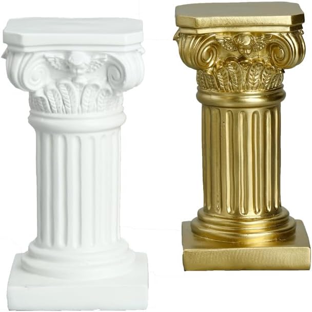 Regine Switzerland Mini Roman Pillar Greek Column - Classic Resin Architectural Sculpture for Home & Garden Decor