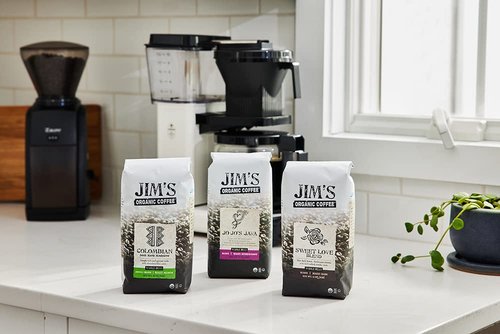 Jim’s Organic Coffee – Colombian – Single Origin, Medium Roast - Whole Bean, 5 lb Bag