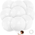 LEEZZIZZ 36-Inch White Giant Balloons - 9 Pcs Jumbo Latex Balloons for Kids' Party & Wedding Decorations