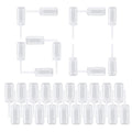 EKIND Round Shape Clear Push-Up Cake Pop Shooter Plastic Containers with Lids, Base & Sticks, Pack of 40
