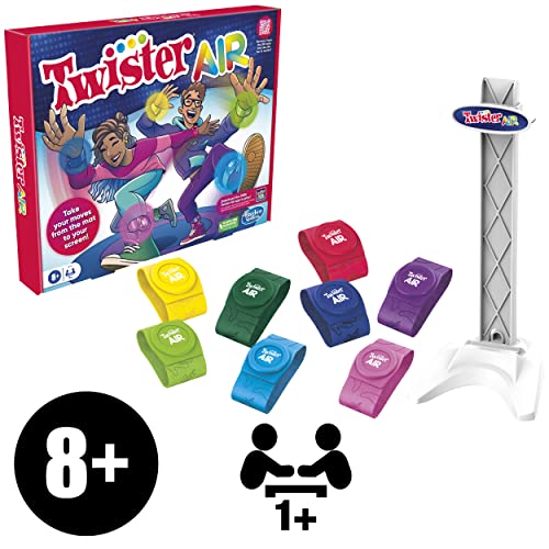 Twister Air Game | AR App Play Game with Wrist and Ankle Bands | Links to Smart Devices | Active Party Games for Kids and Adults | Ages 8+ | For 1+ Players