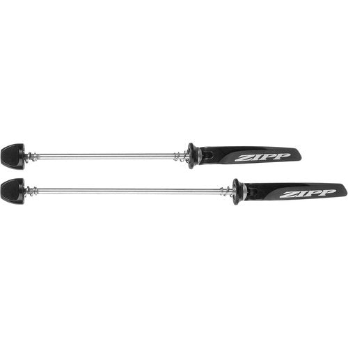 Zipp Speed Weaponry Tangente Quick Release Skewer Set: 100mm/130mm, Stainless Steel, Black With Silver Logo