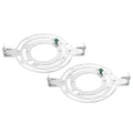 PATIKIL 145mm (5.71") Universal Light Fixture Mounting Bracket Kit, 2set Light Crossbar Round Ceiling Plate for Wall Light, Close to Ceiling Light, Chandelier