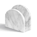 Marble Napkin Holder for Table, White Upright Napkin Holders for Paper, Standing Napkin Dispenser for Kitchen, Dining Room, Party Hotel, Cafe, Bar