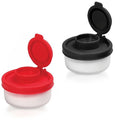 TooWoom Salt and Pepper Shakers with Moisture Proof Lids, Small Spice Dispenser for Sea Salt and Black Pepper, Mini Salt Shakers for Kitchen, Camping, Travel, Picnic and Lunch Boxes