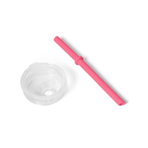 YETI Rambler Jr. 10 Oz Tumbler with Silicone Straw Lid, Tropical Pink
