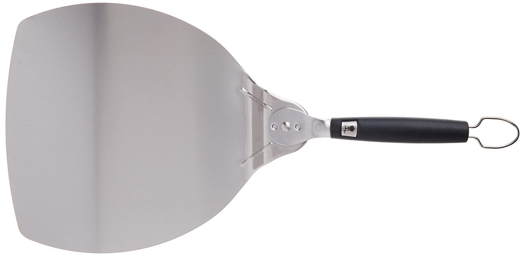Weber Original Pizza Paddle – Stainless Steel Pizza Peel with Rotating Handle, Supports 12-Inch Pizzas up to 2.5 lbs, No‑Slip Grip & Hanging Loop