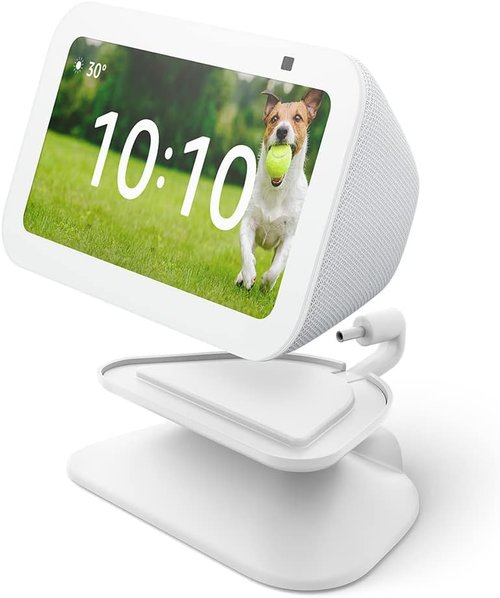 Echo Show 5 Adjustable Stand with USB-C Charging Port - Stylish Charcoal Design