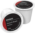 Solimo Dark Roast Coffee Pods - French Roast for Keurig 2.0 Brewers | 24 Count Pack