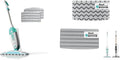 Shark Steam Mop - Lightweight Steam Cleaner for Sealed Hard Floors | 3 Washable Pads & Removable Tank - White/Seafoam