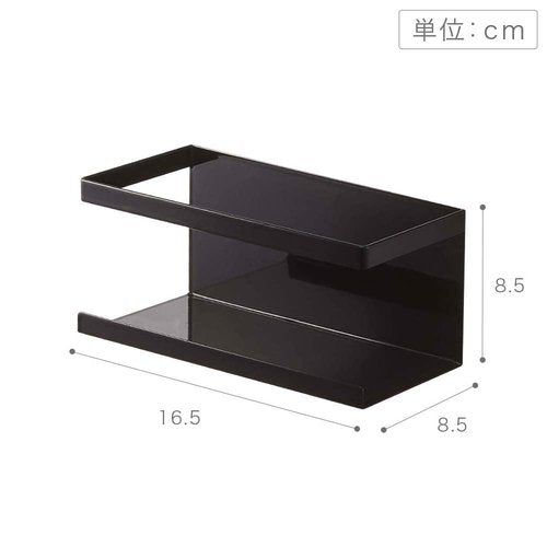 山崎実業(Yamazaki) KT-TW LC BK Magnetic Rack, black (black 19-3911tcx)