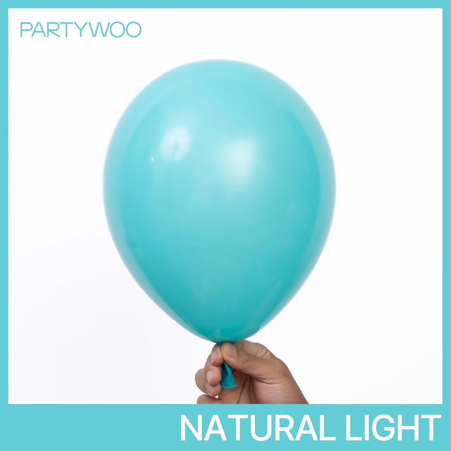 PartyWoo Teal Balloon Arch Kit - 152-Piece Set in 5, 10, 12 Inch Sizes | Perfect for Baby Showers & Graduations