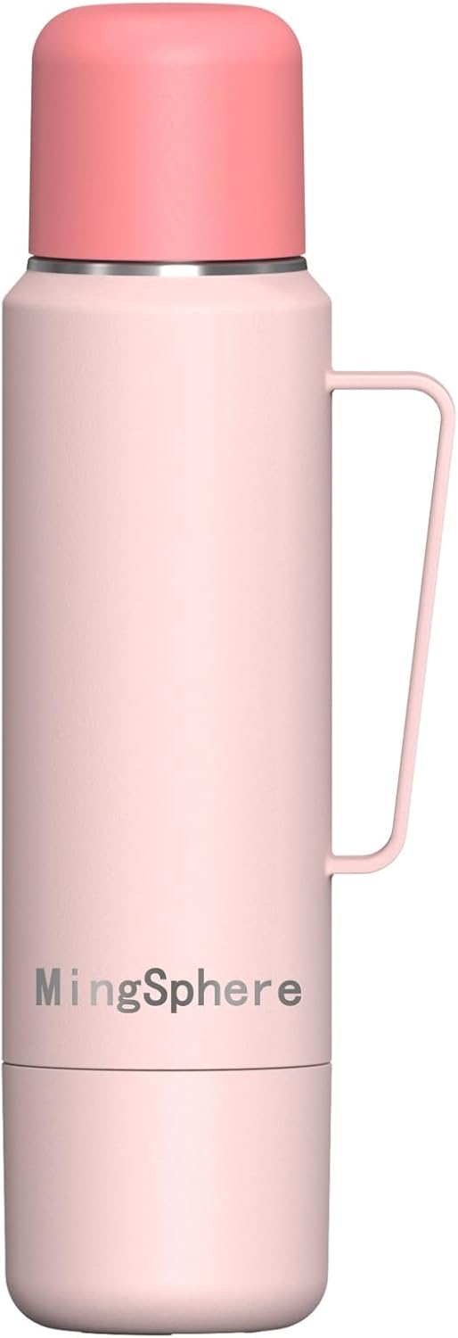 Skiennix Stainless Steel Insulated Water Bottle - Leak Proof Design | Keeps Drinks Hot or Cold, 40 oz, Pink