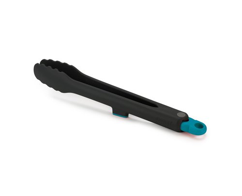 Joseph Joseph Duo Lockable Tongs Hygienic with Integrated Tool Rest & Non-Slip Feet, Suitable for Non-Stick Cookware, Heat-Resistant, BPA Free