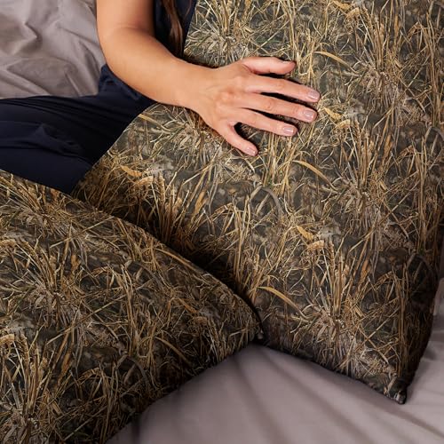 Northwest Realtree Pillowcase, Hunting Décor, Men's Bedding, Camouflage Cabin Sheets, Set 2-Pack, 20" x 28", MAX 7 Camo