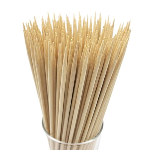 8" Natural Bamboo Skewers for BBQ，Appetiser，Fruit，Cocktail，Kabob，Chocolate Fountain，Grilling，Barbecue，Kitchen，Crafting and Party. Φ=4mm, More Size Choices 6"/10"/12"/14"/16"/17.5"/30"/36"(200 PCS)