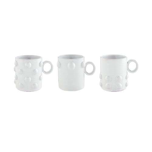 Mud Pie Beaded Mug, All Over, 16 oz