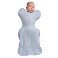 Love to Dream Swaddle Up Original - Ultra Breathable Cotton Wearable Blanket | Arms Up Design, 1.0 TOG, Medium 13-19lbs, Twinkle Powder Blue