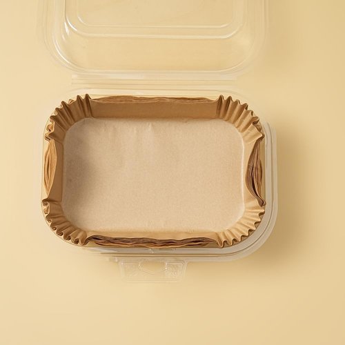 Air Fryer Liners Disposable Rectangular.100pcs Virgin Pulp Parchment Paper for 4qt-6qt Air Fryer.Food Grade,Non-stick, Oil-proof & Heat Resistant for Baking,Microwave,Cooking & Deep Fryer Accessories
