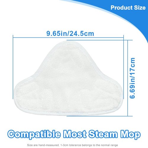 ANBOO 6 Packs Microfiber Steam Mop Replacement Washable Pads Compatible with H2O X5