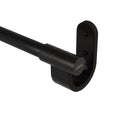 Umbra Bellwood Curtain Rod for Window Drapery, Adjustable Length 42" to 120", Set Includes Finials and Mounting Hardware, Black