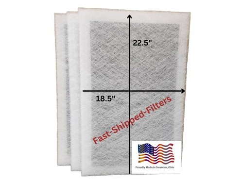 Fast-Shipped-Filters 3 Pack 20x25 Replacement Filter Pads Compatible with Dynamic Electronic Air Cleaner – Polarized Electrostatic Whole House HVAC Furnace Air Cleaner Filters – Made in USA White