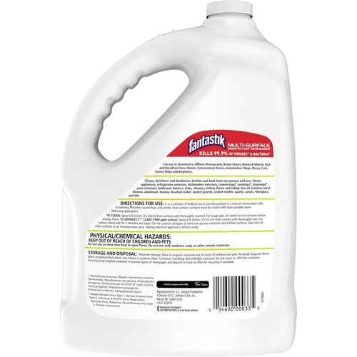 Fantastik Lemon Power Antibacterial Cleaner, 128 Fl Ounce