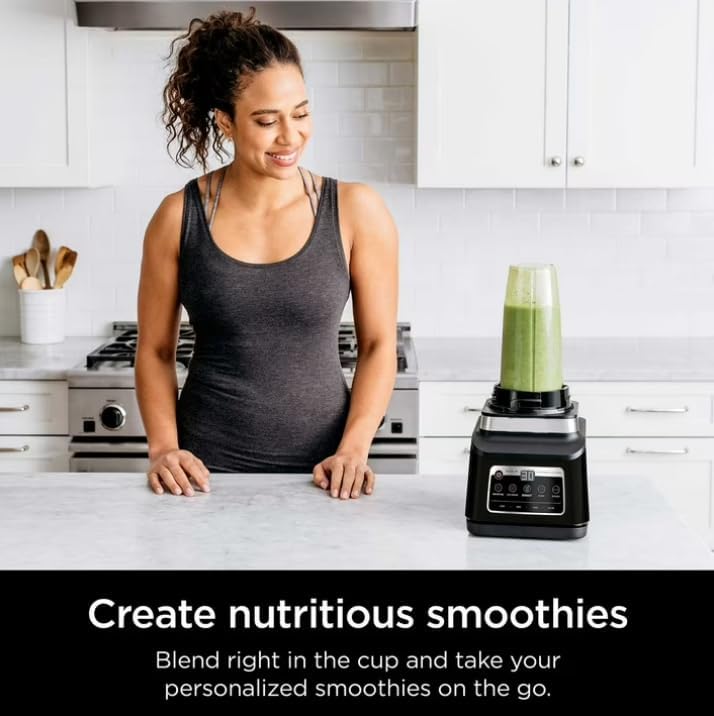 Professional System Blender Plus - 8 Cup Food Processor with Auto IQ, 1400W Power & XL Capacity