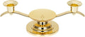AIBANZE Unity Candle Holders - 3 Arm Wedding Candlestick Holder with Central Spike | Shiny Gold, 11.02'' x 4.33'' x 3.54''