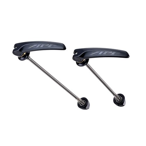 Zipp Speed Weaponry Tangente Quick Release Skewer Set: 100mm/130mm, Stainless Steel, Black With Silver Logo