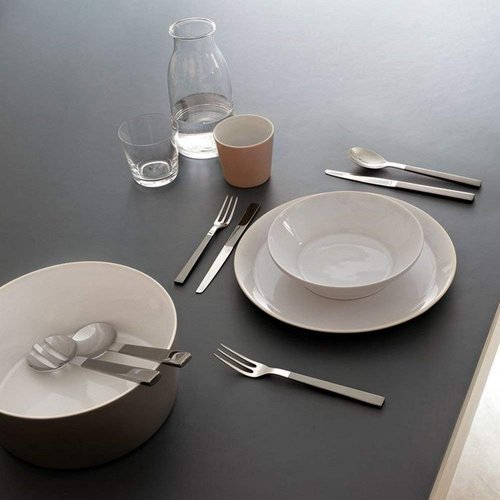 Alessi DC05/5 "Santiago" Dessert Fork, Silver