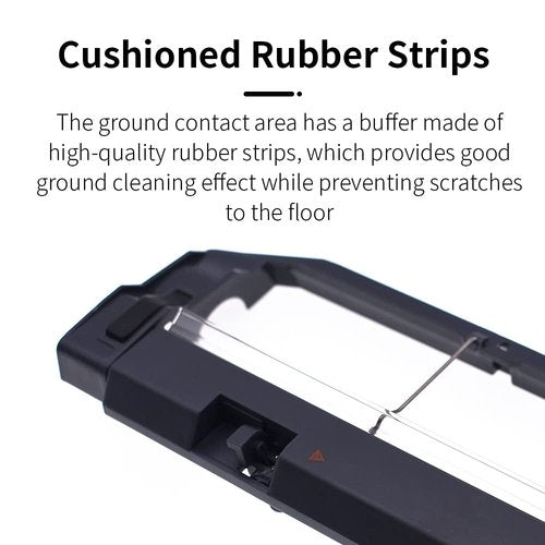 neutop Main Brush Cover Replacement Compatible with Roborock S6 MaxV/Pure, S6, E4, S4 Max, S4, S5 Max, S5, E35 and E2 Robot Vacuum Cleaners, Black, 2-Pack.