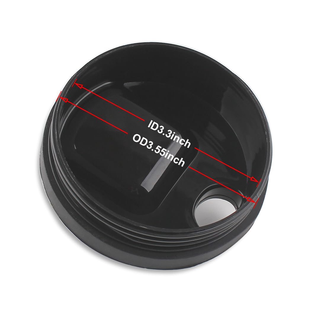 Anbige Replacement Parts 2pcs 12oz Cups with Lids, Compatible with Ninja BL770 BL660 BL810 QB3000 All Pro 4 Tabs Blenders