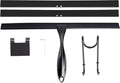 TOOVEM Shower Squeegee - 14'' Glass Door & Window Cleaner | Ideal for Bathrooms & Cars - Black