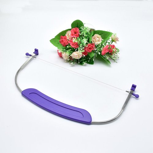 Stainless Steel Adjustable Cake Leveler Cutter, 9 Height Slicer Cake Cutter Slicer & Stabilizing Feet for Layering, Molding, and Decorating