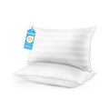 HEYCUZI Queen Size Bed Pillows Set of 2 - Premium Down Alternative Breathable Pillows for Side, Back, and Stomach Sleepers Fluffy Hotel Quality Soft Microfiber Fill Skin-Friendly