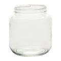 North Mountain Supply 1/2 Gallon Glass Wide-Mouth 110 CT Fermentation/Canning Jar With Gold Metal Lid